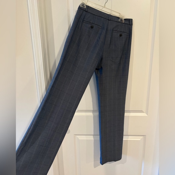 Banana Republic Logan Blue Plaid Dress Pants Size 6 - Picture 4 of 4